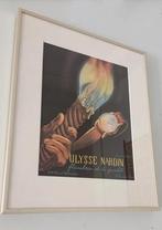 ingelijste mid century vintage horloge advertentie Ulysse, Ophalen of Verzenden, Gebruikt, Reclamebord