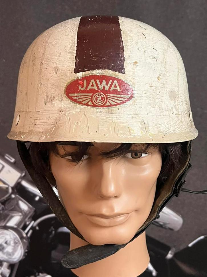TEAB Leuke oldtimer motorhelm, Motoren, Kleding | Motorkleding, Tweedehands, Ophalen of Verzenden