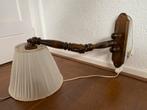 Mooie vintage schaarlamp met langsnoer, Huis en Inrichting, Lampen | Wandlampen, Ophalen of Verzenden, Hout