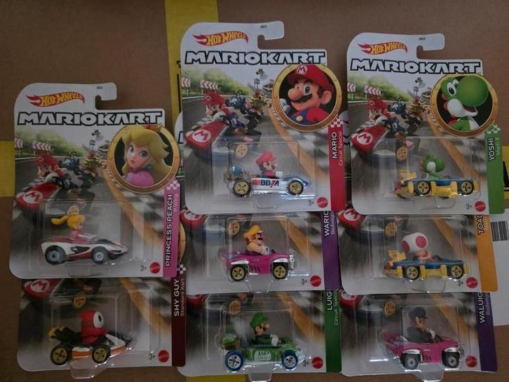 Hot Wheels Mario Kart - 8 Stuks in Doos!, Verzamelen, Speelgoed, Nieuw, Ophalen of Verzenden