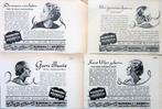 60+ vintage advertenties reclames kapper haren 1935-57 Kemt, Verzenden, Gebruikt