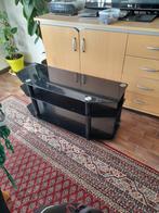 Modern TV Meubel - Glas & Metaal, Huis en Inrichting, Kasten | Televisiemeubels, Gebruikt, Glas, Minder dan 100 cm, 25 tot 50 cm