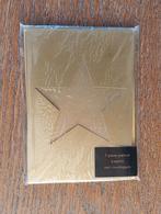 6 pakjes met 5 dubbele goudkleurige kaarten en enveloppen, Ophalen of Verzenden, Nieuw