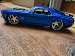 Ford Mustang 1970 modelauto 1/24, Hobby en Vrije tijd, Modelauto's | 1:24, Ophalen of Verzenden, Zo goed als nieuw, Auto, Jada
