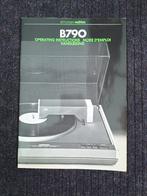 Origineel manual platenspeler Revox B790., Audio, Tv en Foto, Ophalen of Verzenden, Zo goed als nieuw, Platenspeler-onderdeel
