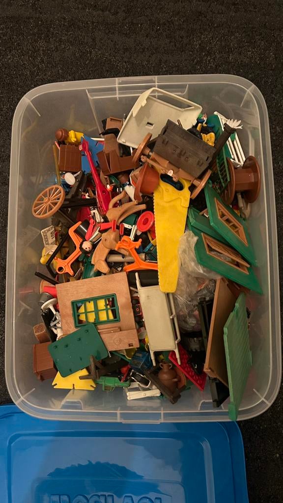 Hele doos vol met Playmobiel, Ophalen, Gebruikt