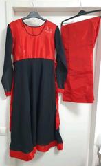 Rood zwart  jurk broek indiase Marokkaanse Afghaanse pak, Ophalen of Verzenden, Nieuw, Maat 38/40 (M), Rood