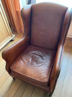 In zeer goede staat verkerende fauteuil van schapenleer., Huis en Inrichting, Fauteuils, Ophalen, Zo goed als nieuw, 50 tot 75 cm