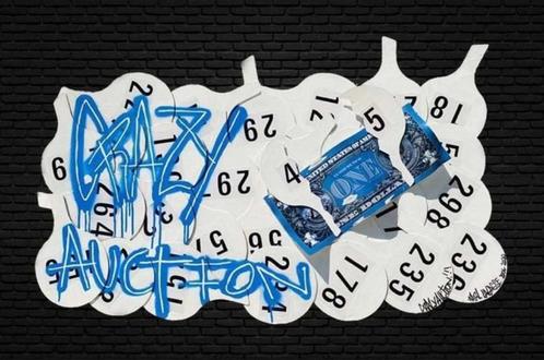 KARL LAGASSE - ‘Crazy Auction’, Antiek en Kunst, Kunst | Schilderijen | Modern, Ophalen