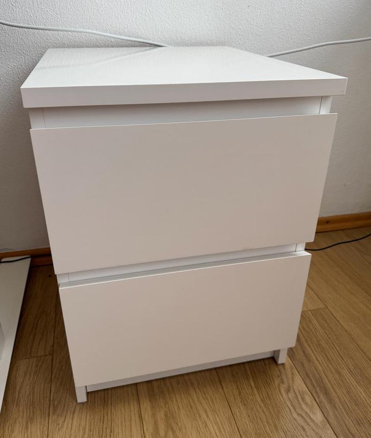 2 x Ikea MALM ladekast met 2 lades, Huis en Inrichting, Kasten | Ladekasten, Zo goed als nieuw, Minder dan 100 cm, 50 tot 100 cm