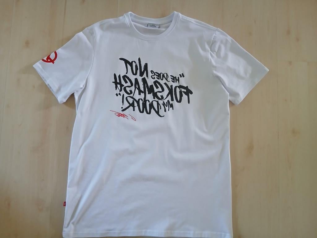 Wit MoneyGram Haas F1 Team T-shirt - Maat L, Maat 52/54 (L), Haas F1 Team, Wit, Ophalen of Verzenden