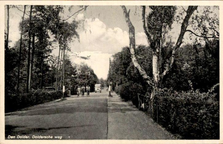 Den Dolder - Doldersche Weg, Verzamelen, Ansichtkaarten | Nederland, Gelopen, Utrecht, 1940 tot 1960, Ophalen of Verzenden