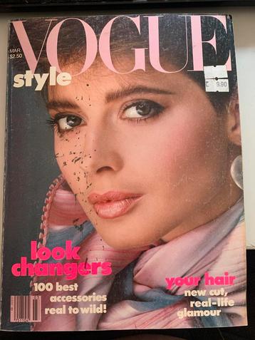 Vogue US Style maart 1982 Isabella Rossellini beschikbaar voor biedingen