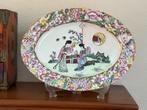 Antiek Chinees decoratief bord, Ophalen of Verzenden