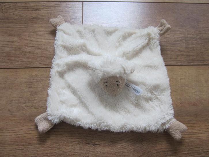 Happy Horse superzacht roomwit pluche knuffeldoek schaap lam, Kinderen en Baby's, Speelgoed | Knuffels en Pluche, Nieuw, Overige typen