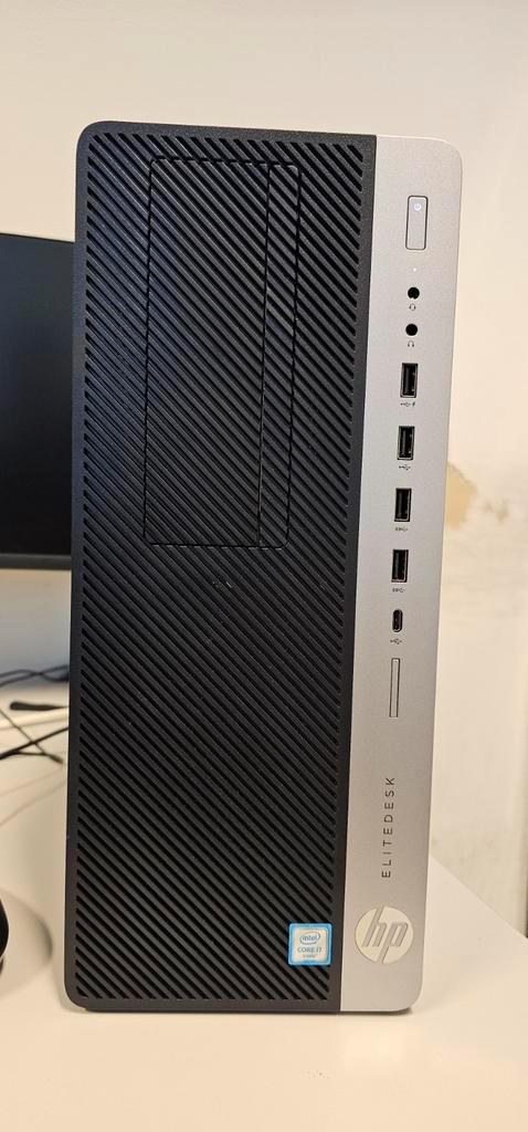 HP EliteDesk PC 800 G3- Krachtige Desktop, Computers en Software, Desktop Pc's, Gebruikt, 3 tot 4 Ghz, SSD, 16 GB, Met videokaart