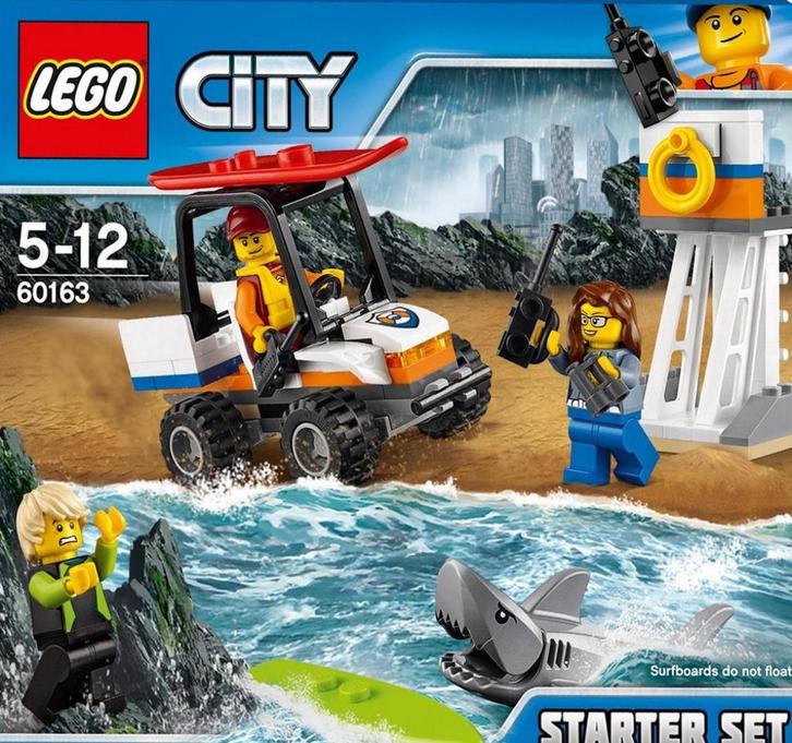 LEGO City 60163 - Kustwacht Starter Set, Kinderen en Baby's, Speelgoed | Duplo en Lego, Gebruikt, Lego, Complete set, Ophalen of Verzenden