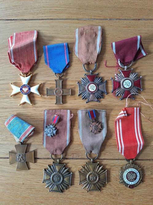 Lot van 10 Poolse Medailles, Onderscheidingen, Postzegels en Munten, Penningen en Medailles, Overige materialen, Buitenland, Ophalen of Verzenden