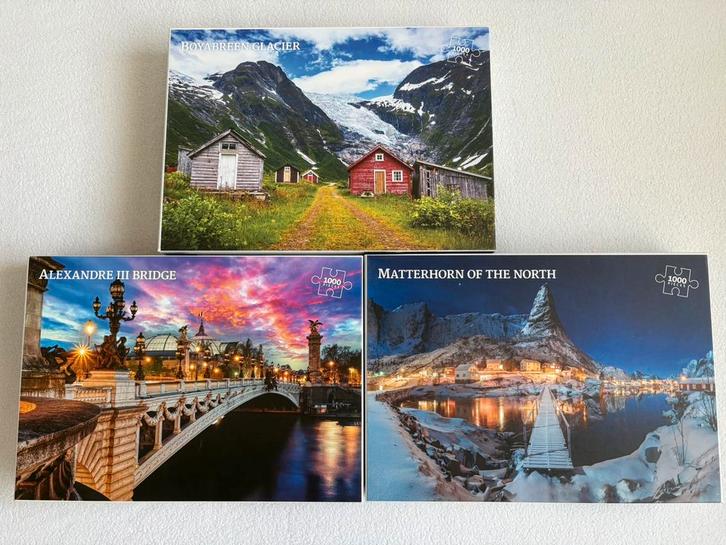 3 Vennerød Quality puzzels, Hobby en Vrije tijd, Denksport en Puzzels, Zo goed als nieuw, Legpuzzel, 500 t/m 1500 stukjes, Ophalen of Verzenden