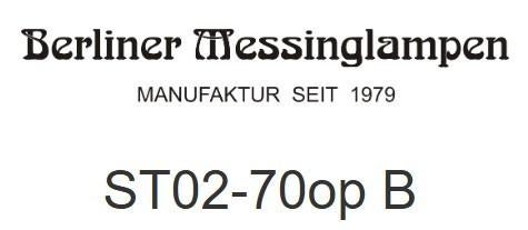 Originele Berliner Messing staande lamp, Huis en Inrichting, Lampen | Vloerlampen, Zo goed als nieuw, 150 tot 200 cm, Glas, Metaal