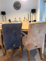 Riviera Maison Tafel + 6 stoelen, Ophalen of Verzenden, Zo goed als nieuw