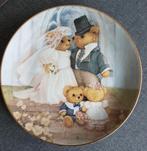 Franklin Mint bord "Just Married" limited edition (NIEUW) a, Ophalen of Verzenden, Nieuw, Porselein, Bord of Schaal