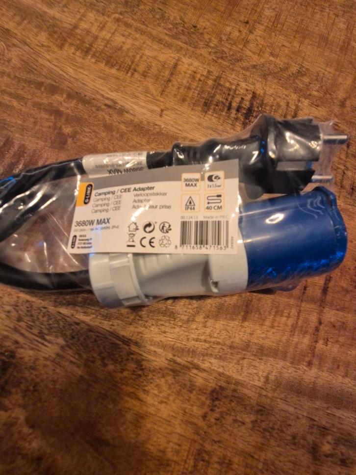 Caravan Verloopstekker - Camping Adapter, Caravans en Kamperen, Kampeeraccessoires, Nieuw, Ophalen of Verzenden