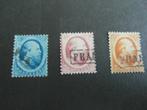 4, 5,  en 6  5ct, 10ct en 15ct Willem III 1864 Gestempeld, Postzegels en Munten, Postzegels | Nederland, Ophalen of Verzenden