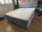 Elektrische boxspring Karlsson – Grijs – 180 x 210 cm, Huis en Inrichting, Ophalen, 210 cm, Tweepersoons, Zo goed als nieuw