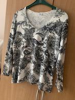 M&S Top Maat  XL    Zwart/Wit Dessin.     ️, Verzenden, Zwart, Maat 42/44 (L), Zo goed als nieuw
