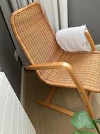 Vintage Ikea rotan stoel fauteuil, Huis en Inrichting, Stoelen, Gebruikt, Bruin, Eén, Ophalen