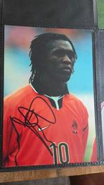 Foto originele handtekening Seedorf Nederland AC Milan, Ophalen of Verzenden, Zo goed als nieuw, Buitenlandse clubs, Spelerskaart