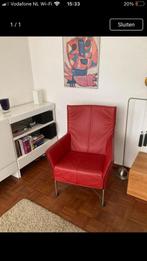 Montis stoel , Charly. Rood., Ophalen of Verzenden, Gebruikt, Leer, Modern, strak.