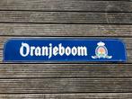 Oranjeboom Bier reclamebord (fietsenrek bord), Verzenden, Zo goed als nieuw, Reclamebord, Plaat of Schild, Oranjeboom