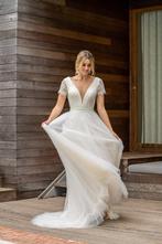 Trouwjurk bohemian 36/38 met open rug, Ophalen of Verzenden