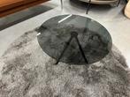 Nieuw Beek Maupertuus Salontafel Zwart Glas Design Tafel 60, Rond, Nieuw, Glas, Metaform Arco Leolux Rolf Benz Pastoe Vitra