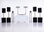 Te huur: complete audio en licht drive-in show! Tot ~350 man, Verzenden, Zo goed als nieuw, Speakers, Overige merken