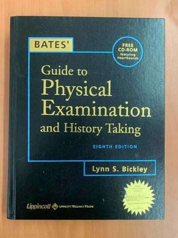 GUIDE TO PHYSICAL EXAMINATION AND HISTORY TAKING - BICKLEY beschikbaar voor biedingen