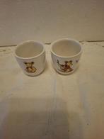 Old Foley Staffordshire England - 2 eierdopjes met beren, Antiek en Kunst, Ophalen of Verzenden