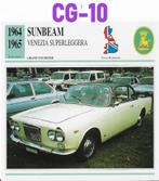 Cg10 autokaart sunbeam venezia superleggera ( 1964 - 1965 ), Ophalen of Verzenden, Zo goed als nieuw, Auto's