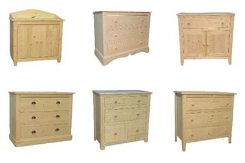 houten (laden-) COMMODES op maat zelf naar wens te kleuren beschikbaar voor biedingen