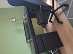 Bureau malm ikea bruin met buteaustoel, Ophalen, Zo goed als nieuw