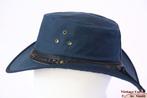 Australische outdoor wax hoed blauw katoen S, M, L, XL nieuw, Ophalen of Verzenden, Nieuw, 58 cm (L, 7¼ inch) of meer, Hoed