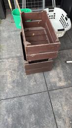 Houten kisten, Tuin en Terras, Bloembakken en Plantenbakken, Ophalen, Zo goed als nieuw, Rechthoekig, Hout