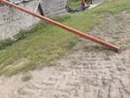 Zware kokerbuis  8 x 8  lengte 4.65 m, Ophalen of Verzenden, IJzer