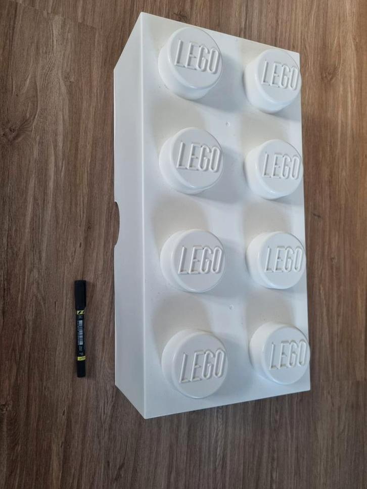 Grote Witte Lego Opbergdoos. 8 knobs. Lego brick, Kinderen en Baby's, Speelgoed | Duplo en Lego, Gebruikt, Lego, Losse stenen