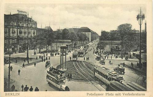 (381-119-017) Berlin Potsdamer Platz mit Verkehrsturm, Verzamelen, Ansichtkaarten | Buitenland, Duitsland, Ophalen of Verzenden