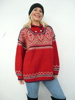 *Abfab Vintage Rode Wollen Noorse Trui / Sweater L*, Ophalen of Verzenden, Zo goed als nieuw, Maat 42/44 (L), Rood