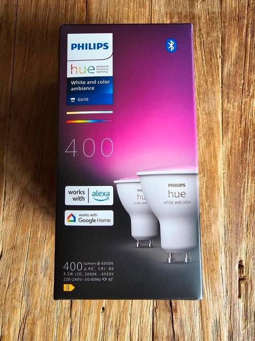 Philips hue white and color ambiance GU10 400 lm (nieuw), Huis en Inrichting, Lampen | Losse lampen, Nieuw, Led-lamp, Minder dan 30 watt