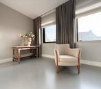 Fauteuil in linnen stof en beukenhout, Huis en Inrichting, Fauteuils, Ophalen, 75 tot 100 cm, Zo goed als nieuw, Stof